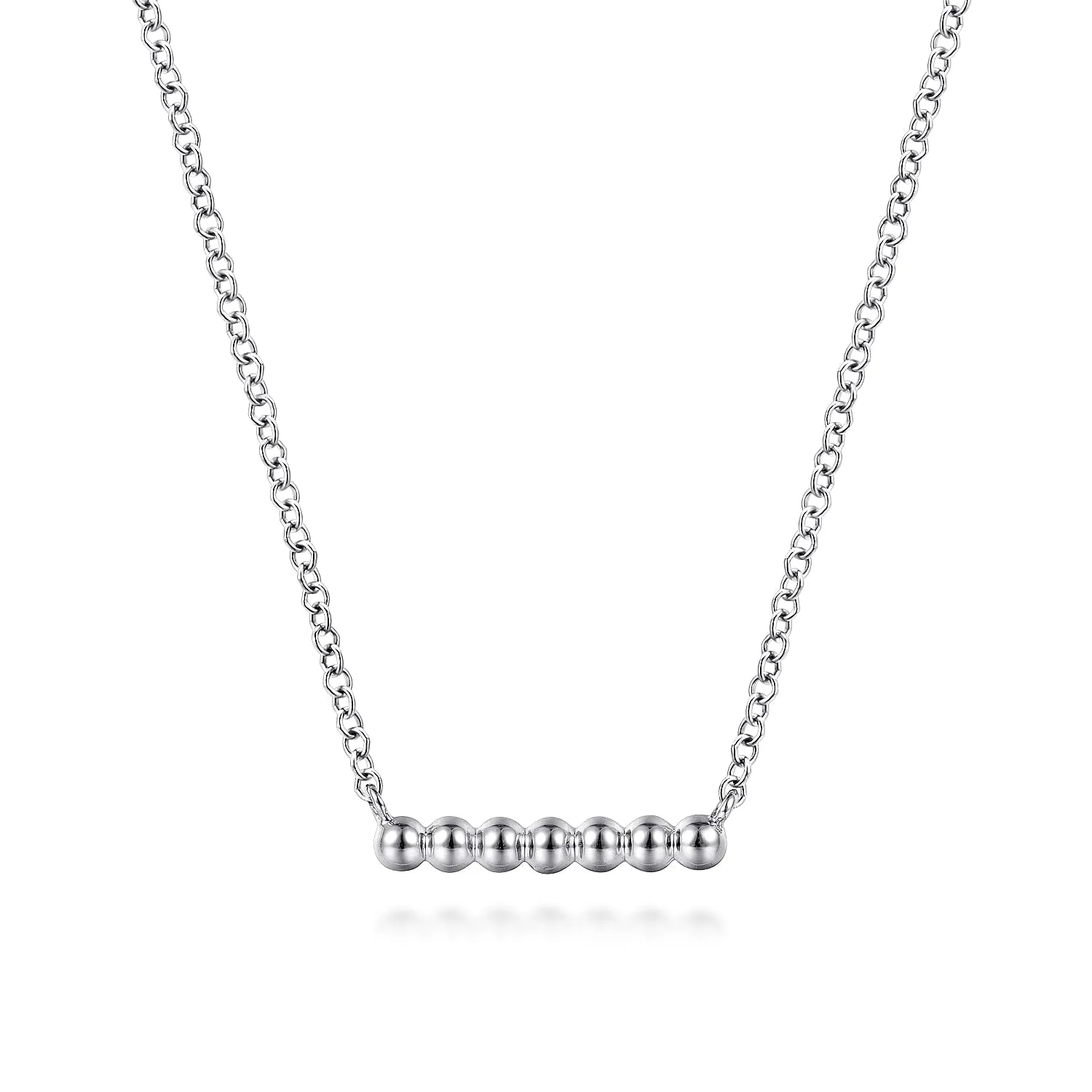 14K Bujukan Beaded Bar Necklace