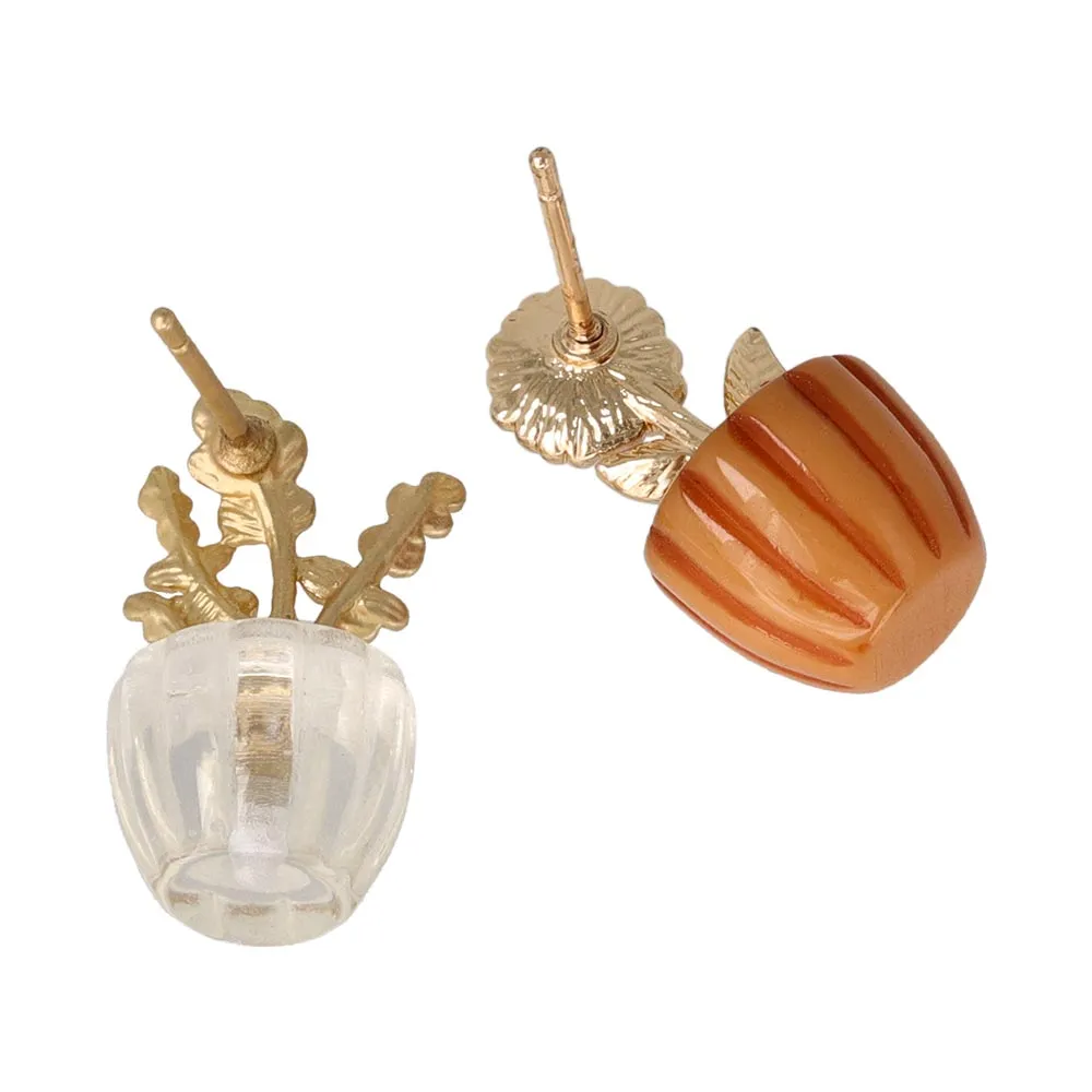 Blooming Flowerpot Stud Earrings