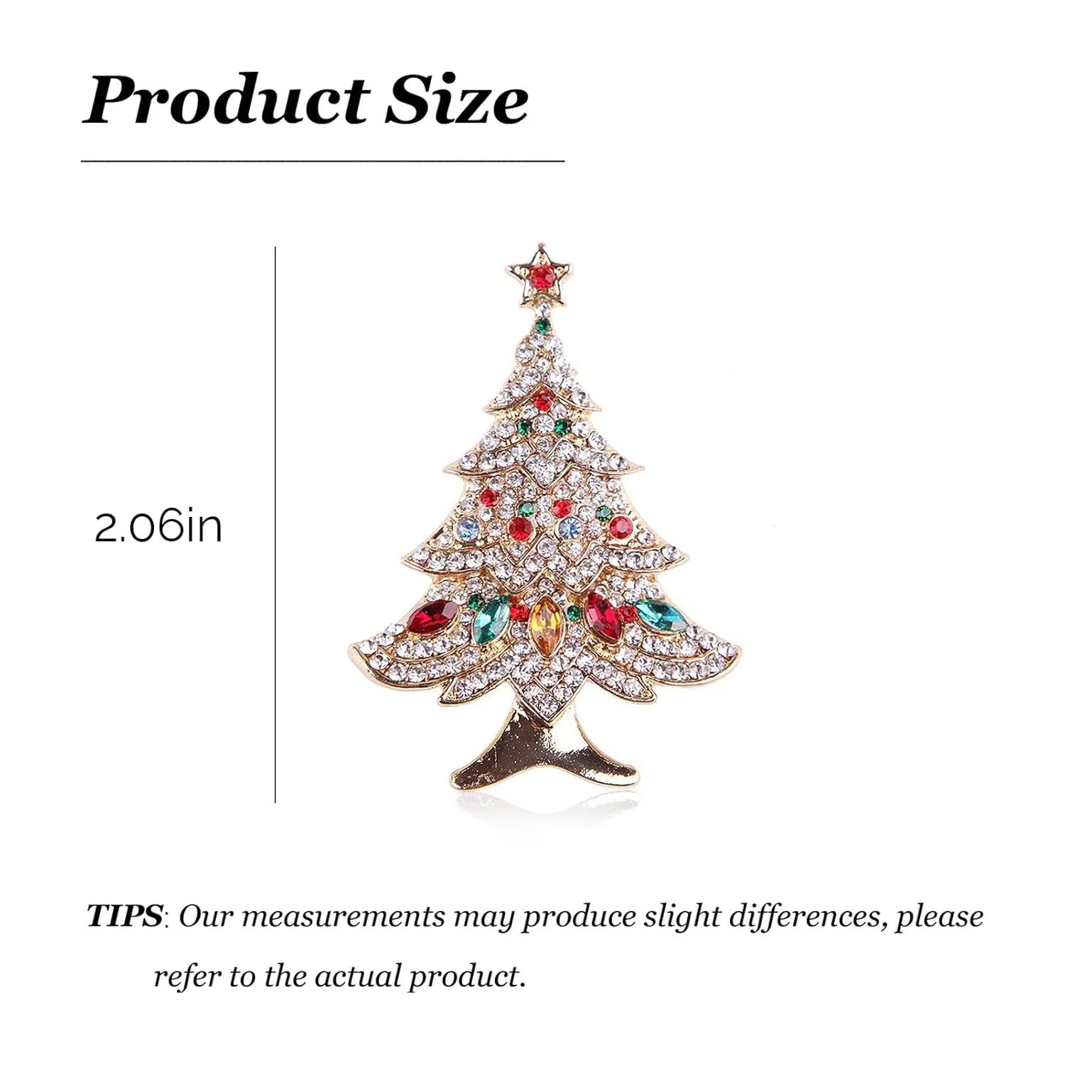 Christmas Brooch Pins Lapel Pin Boot Shape Brooches for Women - Tree, Candy Cane, Reindeer, Stocking Stuffers & Gifts