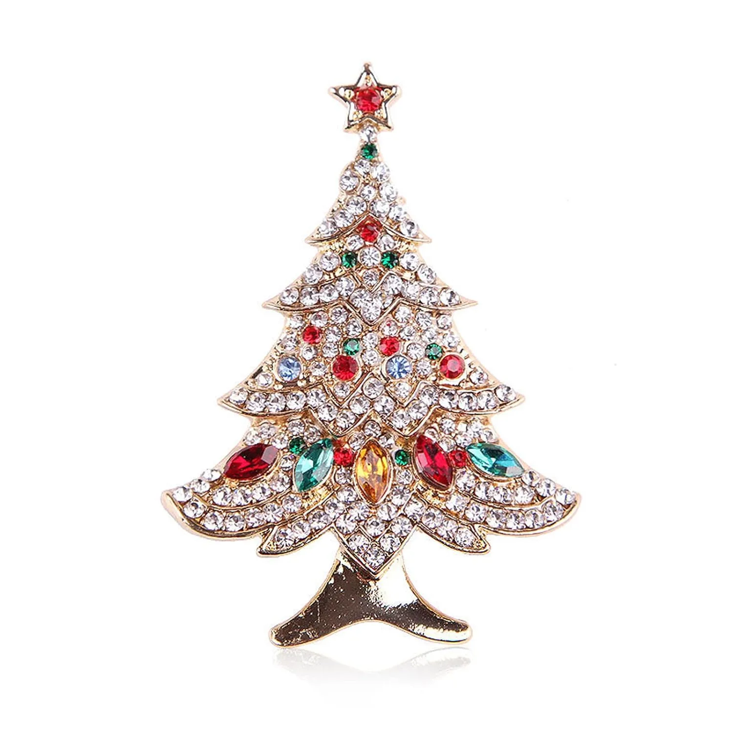 Christmas Brooch Pins Lapel Pin Boot Shape Brooches for Women - Tree, Candy Cane, Reindeer, Stocking Stuffers & Gifts