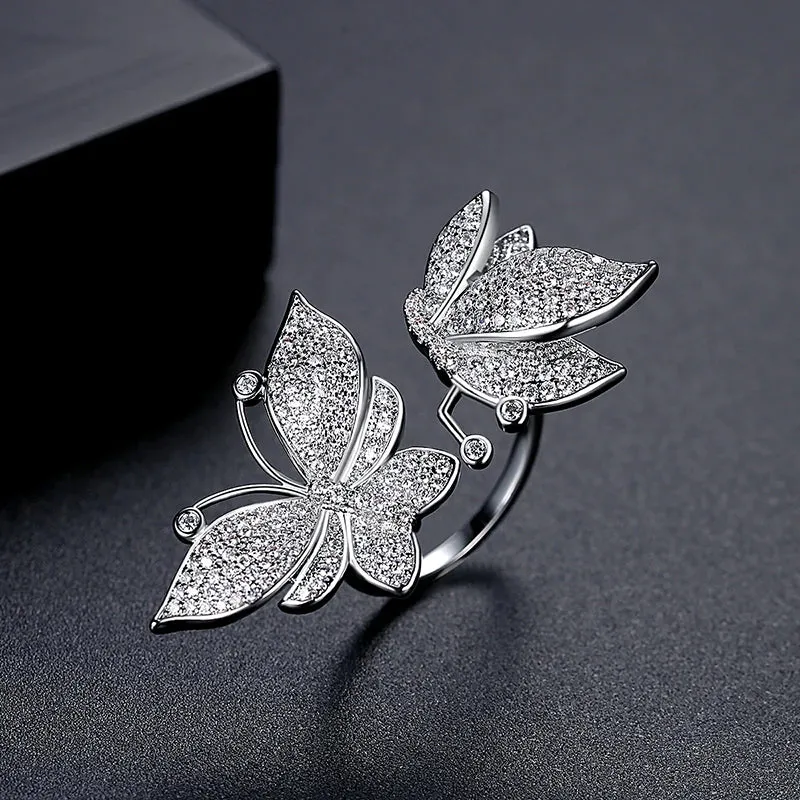 CZ Butterfly Ring