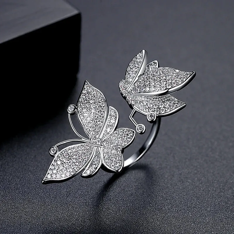 CZ Butterfly Ring