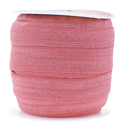 Fold Over Elastic Band 5/8 Inch Foldover FOE Stretch Ribbon for Hair Tie Headband Baby Girl Hair Bow