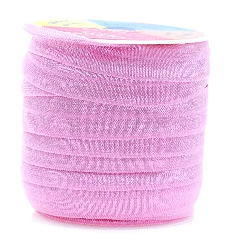 Fold Over Elastic Band 5/8 Inch Foldover FOE Stretch Ribbon for Hair Tie Headband Baby Girl Hair Bow