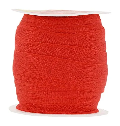 Fold Over Elastic Band 5/8 Inch Foldover FOE Stretch Ribbon for Hair Tie Headband Baby Girl Hair Bow