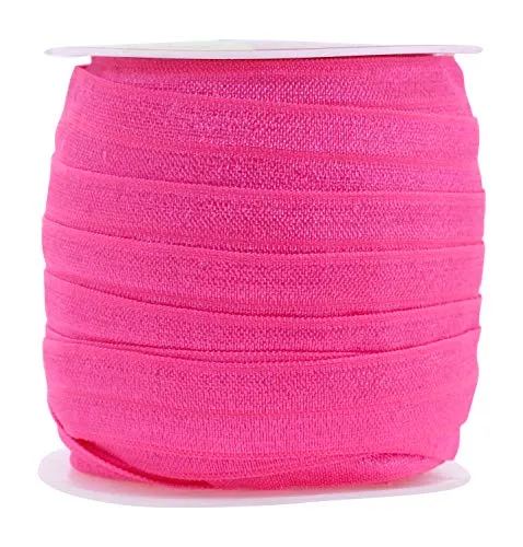 Fold Over Elastic Band 5/8 Inch Foldover FOE Stretch Ribbon for Hair Tie Headband Baby Girl Hair Bow