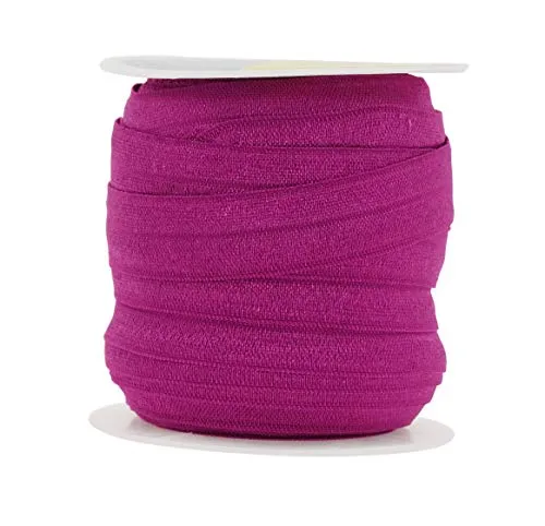 Fold Over Elastic Band 5/8 Inch Foldover FOE Stretch Ribbon for Hair Tie Headband Baby Girl Hair Bow