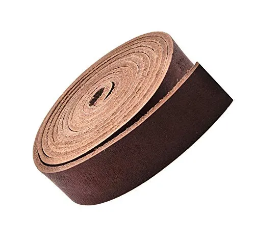 Genuine Leather Strap Cowhide Leather Strips for Crafts Strap Leather Wrap for Handbag Saddle Belt Jewelry Making Craft Leather Straps