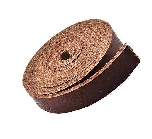 Genuine Leather Strap Cowhide Leather Strips for Crafts Strap Leather Wrap for Handbag Saddle Belt Jewelry Making Craft Leather Straps