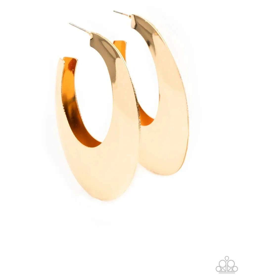 Going OVAL-board - Gold Earrings