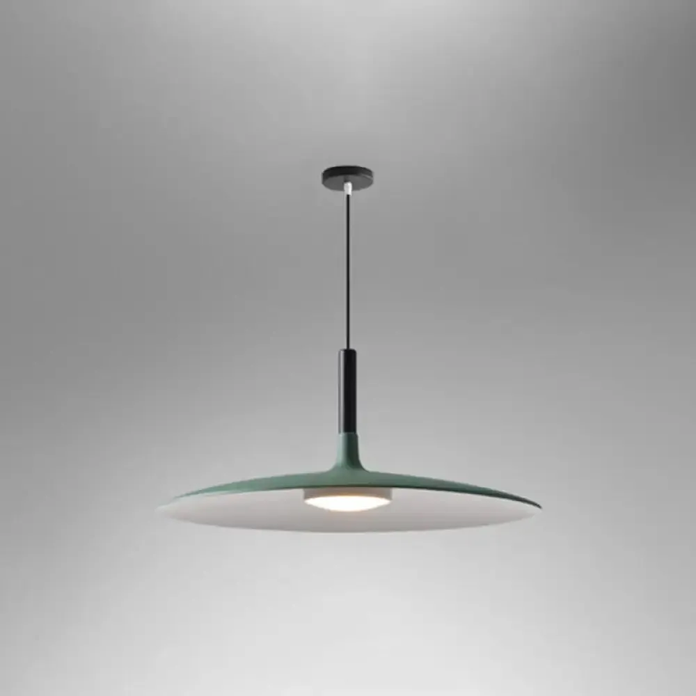 Minimalist Metal LED Pendant Lamp - Flying Saucer Style for Restaurants