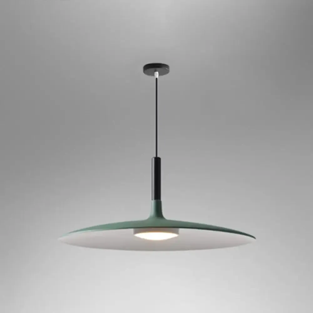 Minimalist Metal LED Pendant Lamp - Flying Saucer Style for Restaurants