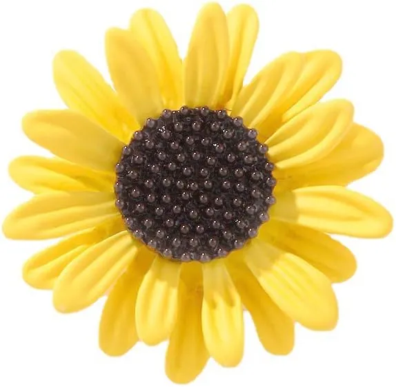 Sunflower Brooch Pin for Women Men Plant Yellow Daisy Flowers Suit Lapel Pins Elegant Dress Accessories Jewelry Clip for Hat Bag Tie Coat Collar Brooches Promise Gifts Wedding Mother's Day Valentine's Day Art Deco