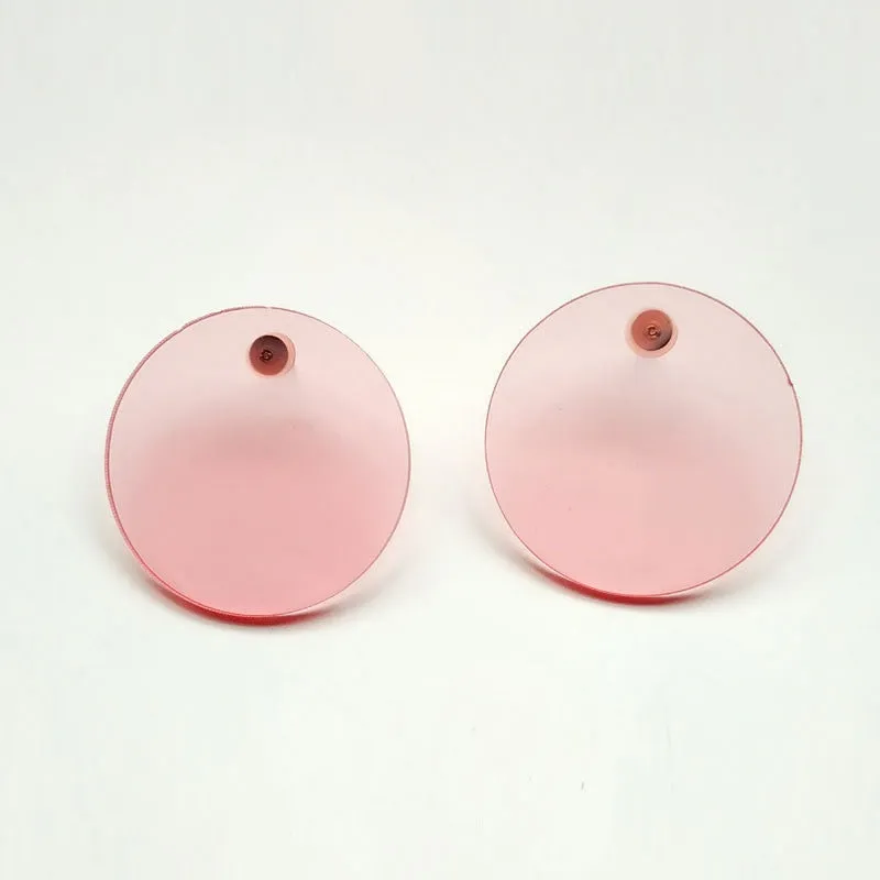 TEEK - 1.58in Acrylic Chic Circle Earrings