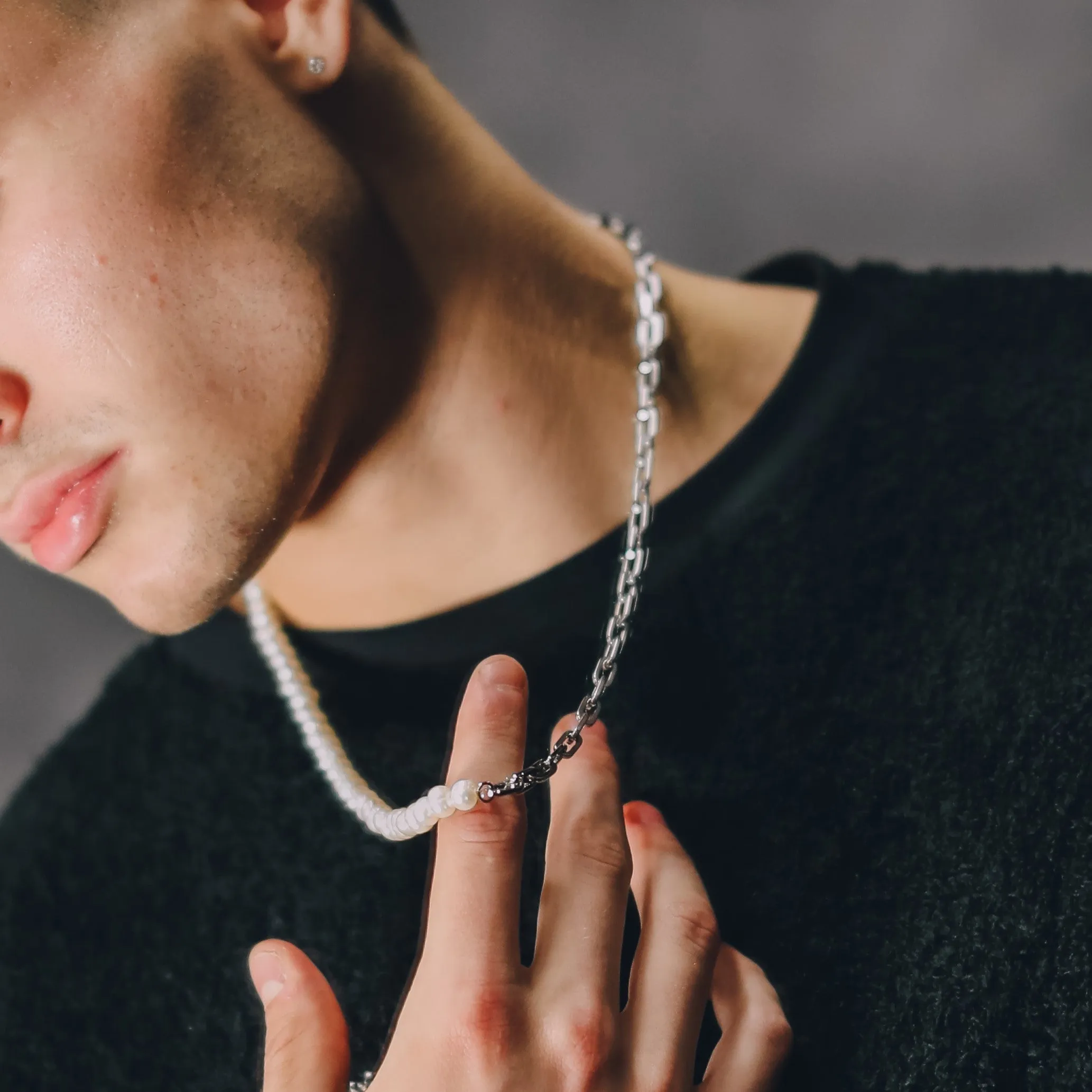 The Chain Pearl Necklace - RG146