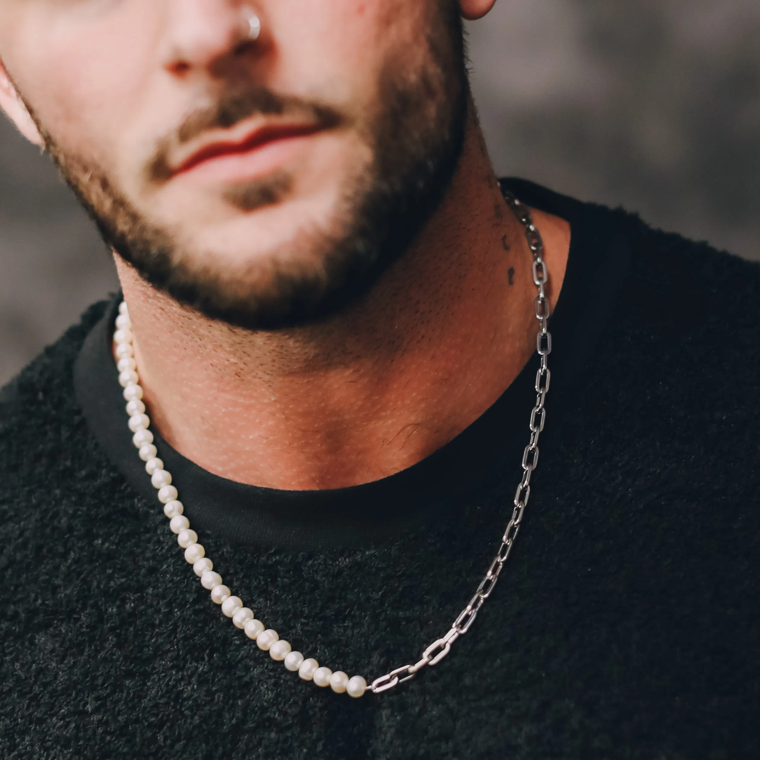 The Chain Pearl Necklace - RG146