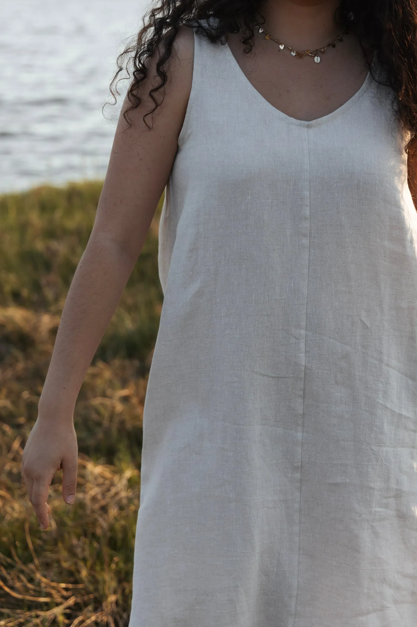 The Winona Sheath Dress - Antique Linen