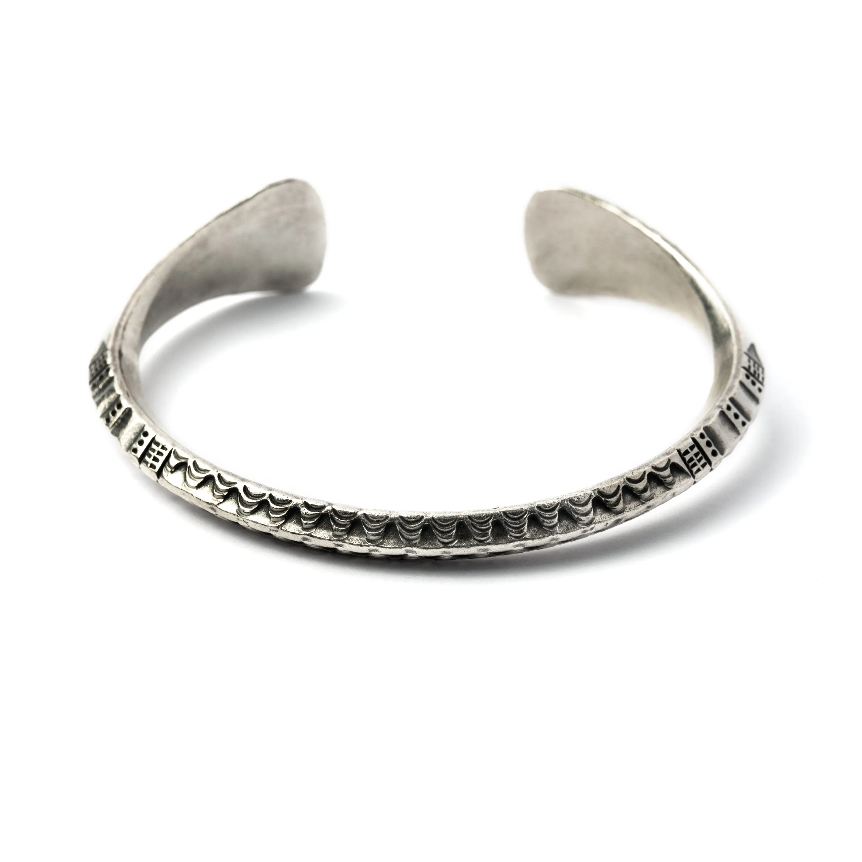 Tribal Silver Bear Hug Cuff